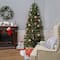 6.5 Ft. Pre-Lit Feel Real® Jersey Fraser Fir Pencil Slim Artificial Christmas Tree, Clear Lights